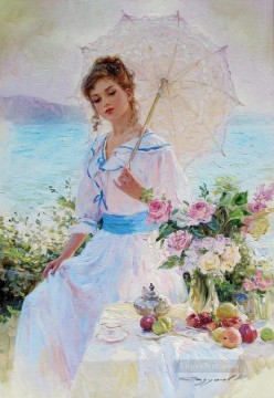  beautiful Oil Painting - Beautiful Girl KR 027 Impressionist